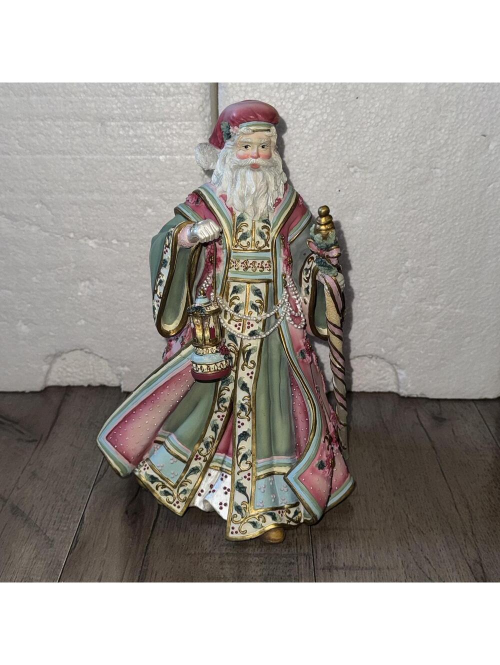 VTG San Francisco Music Box Co Santa Musical Figurine Sentimental Rose Victorian